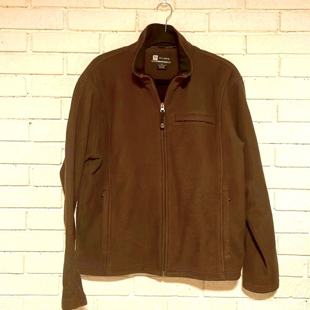 Jos. A. Bank- Leadbetter Golf Fleece Jacket- Full Zip & 3 Zip Pockets- Size M